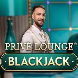 Privé Lounge Blackjack online game logo by Pragmatic Play on parimatchscasino.com