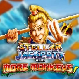Official Jackpots logo: Stellar Jackpots with More Monkeys by Lightning Box Game at Parimatch Casino